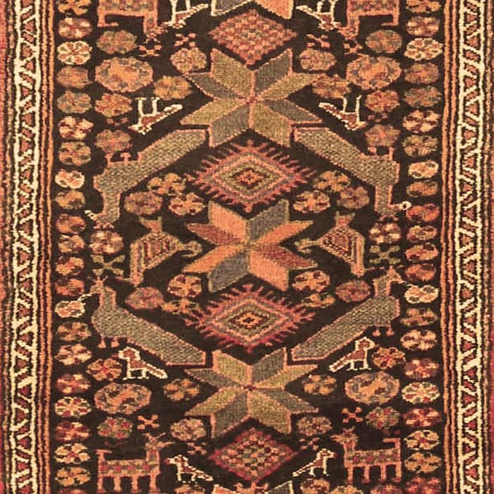 Machine Washable Persian Brown Traditional Rug, wshtr4574brn