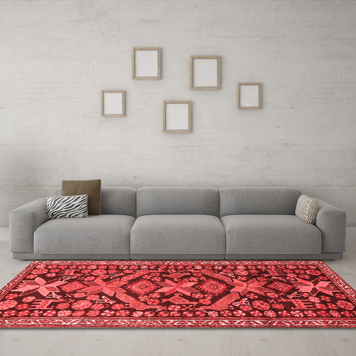 Traditional Red Washable Rugs