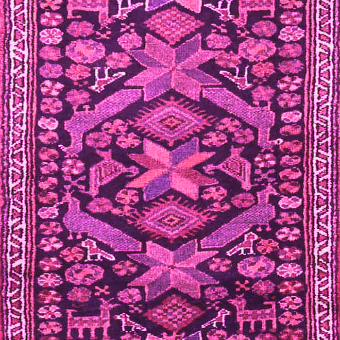 Machine Washable Persian Pink Traditional Rug, wshtr4574pnk