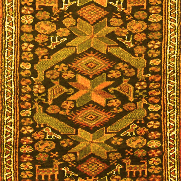 Machine Washable Persian Yellow Traditional Rug, wshtr4574yw