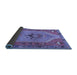 Sideview of Persian Blue Traditional Rug, tr4575blu