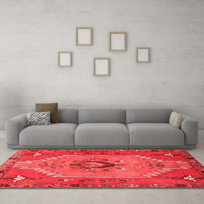 Traditional Red Washable Rugs