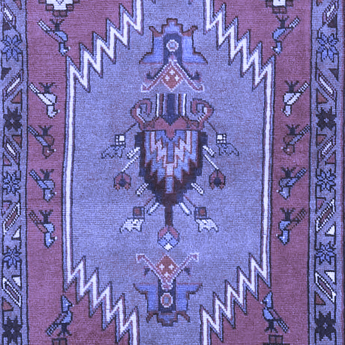 Machine Washable Persian Blue Traditional Rug, wshtr4575blu