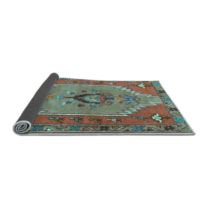 Sideview of Persian Light Blue Traditional Rug, tr4575lblu