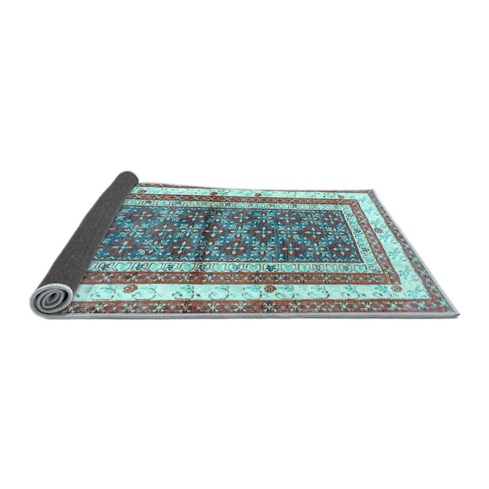 Sideview of Persian Light Blue Traditional Rug, tr4576lblu