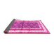 Sideview of Persian Pink Traditional Rug, tr4576pnk
