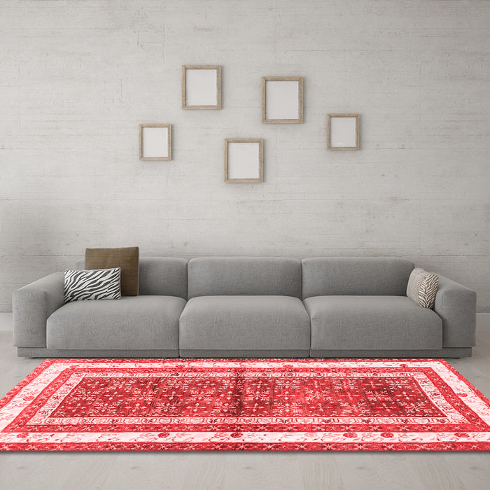 Traditional Red Washable Rugs