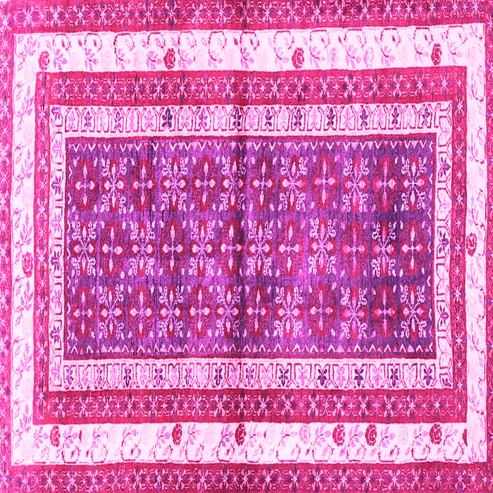 Square Persian Pink Traditional Rug, tr4576pnk