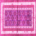 Square Persian Pink Traditional Rug, tr4576pnk