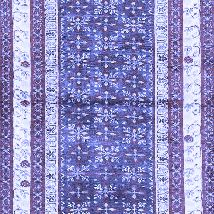 Machine Washable Persian Blue Traditional Rug, wshtr4576blu