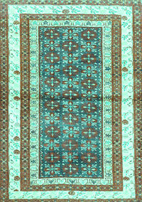 Persian Turquoise Traditional Rug, tr4576turq