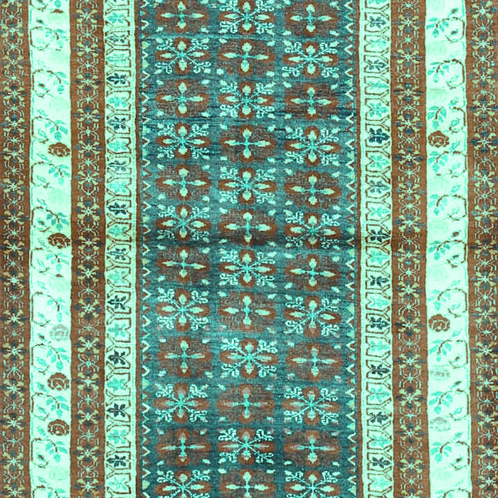 Machine Washable Persian Turquoise Traditional Area Rugs, wshtr4576turq