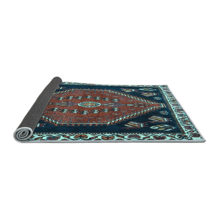 Sideview of Persian Light Blue Traditional Rug, tr4577lblu