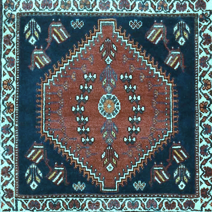 Square Persian Light Blue Traditional Rug, tr4577lblu