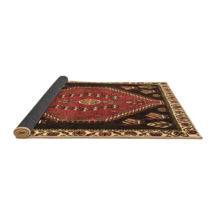 Sideview of Persian Brown Traditional Rug, tr4577brn