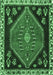 Machine Washable Persian Emerald Green Traditional Area Rugs, wshtr4577emgrn