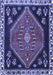 Machine Washable Persian Blue Traditional Rug, wshtr4577blu