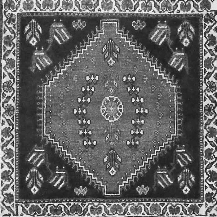 Serging Thickness of Persian Gray Traditional Rug, tr4577gry