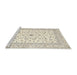 Sideview of Machine Washable Traditional Peach Beige Rug, wshtr4578