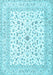 Machine Washable Persian Light Blue Traditional Rug, wshtr4578lblu