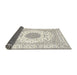 Sideview of Traditional Champagne Beige Medallion Rug, tr4579