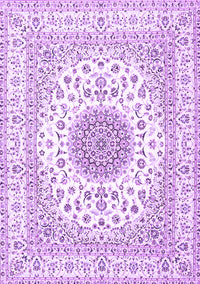 Medallion Purple Traditional Rug, tr4579pur