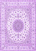 Medallion Purple Traditional Rug, tr4579pur