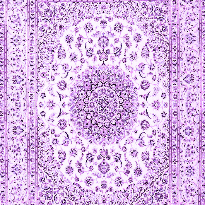 Medallion Purple Traditional Rug, tr4579pur