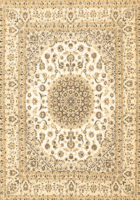 Medallion Brown Traditional Rug, tr4579brn