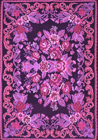 Medallion Purple French Rug, tr457pur