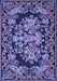 Medallion Blue French Rug, tr457blu