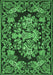 Medallion Emerald Green French Rug, tr457emgrn