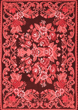 Medallion Red French Area Rugs