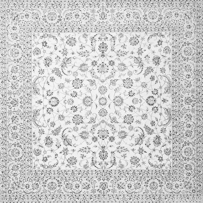 Serging Thickness of Persian Gray Traditional Rug, tr4580gry