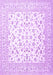 Machine Washable Persian Purple Traditional Area Rugs, wshtr4580pur