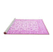 Sideview of Machine Washable Persian Pink Traditional Rug, wshtr4580pnk