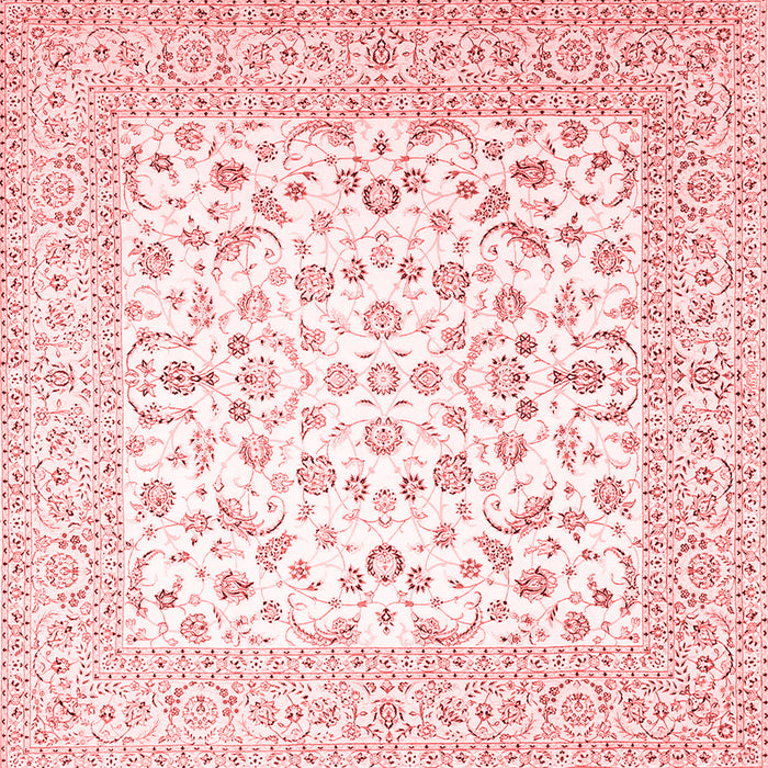 Machine Washable Persian Red Traditional Rug, wshtr4580red