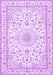 Machine Washable Persian Purple Traditional Area Rugs, wshtr4581pur