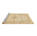 Sideview of Machine Washable Persian Brown Traditional Rug, wshtr4581brn