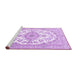 Sideview of Machine Washable Persian Purple Traditional Area Rugs, wshtr4582pur