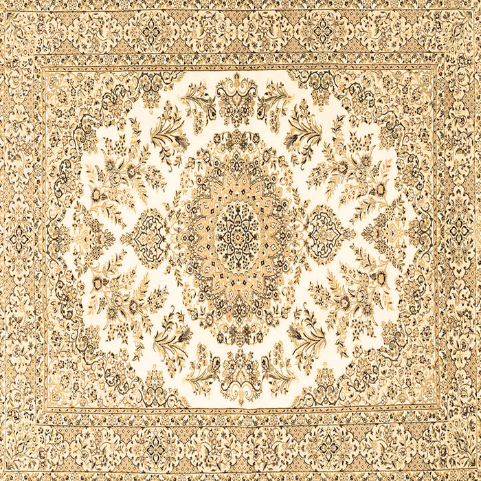 Square Machine Washable Persian Brown Traditional Rug, wshtr4582brn