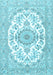 Machine Washable Persian Light Blue Traditional Rug, wshtr4582lblu