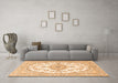 Machine Washable Persian Orange Traditional Area Rugs in a Living Room, wshtr4582org