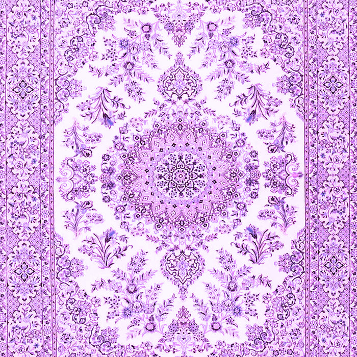 Machine Washable Persian Purple Traditional Area Rugs, wshtr4582pur