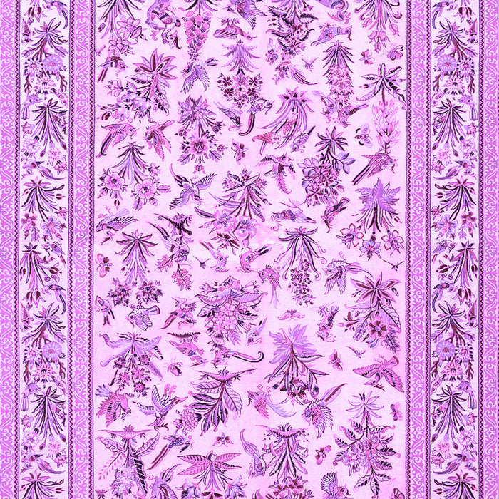 Machine Washable Persian Purple Traditional Area Rugs, wshtr4583pur