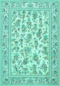 Persian Turquoise Traditional Rug, tr4583turq
