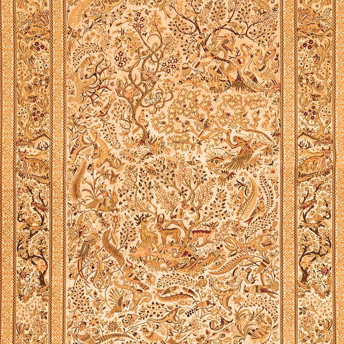 Animal Orange Traditional Rug, tr4584org