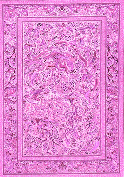 Animal Pink Traditional Rug, tr4584pnk