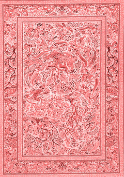 Animal Red Traditional Area Rugs