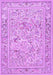 Machine Washable Animal Purple Traditional Area Rugs, wshtr4584pur